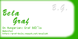 bela graf business card